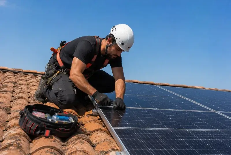 Maintenance et monitoring de panneaux solaires à Béhasque-Lapiste